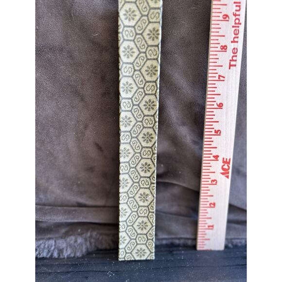 Vintage Japanese Folding Fan Bamboo Frame Floral Asian With Box Retro Design - Picture 5 of 11